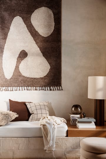 Abstract matta brown-off-white - 120x180 cm - Ferm Living