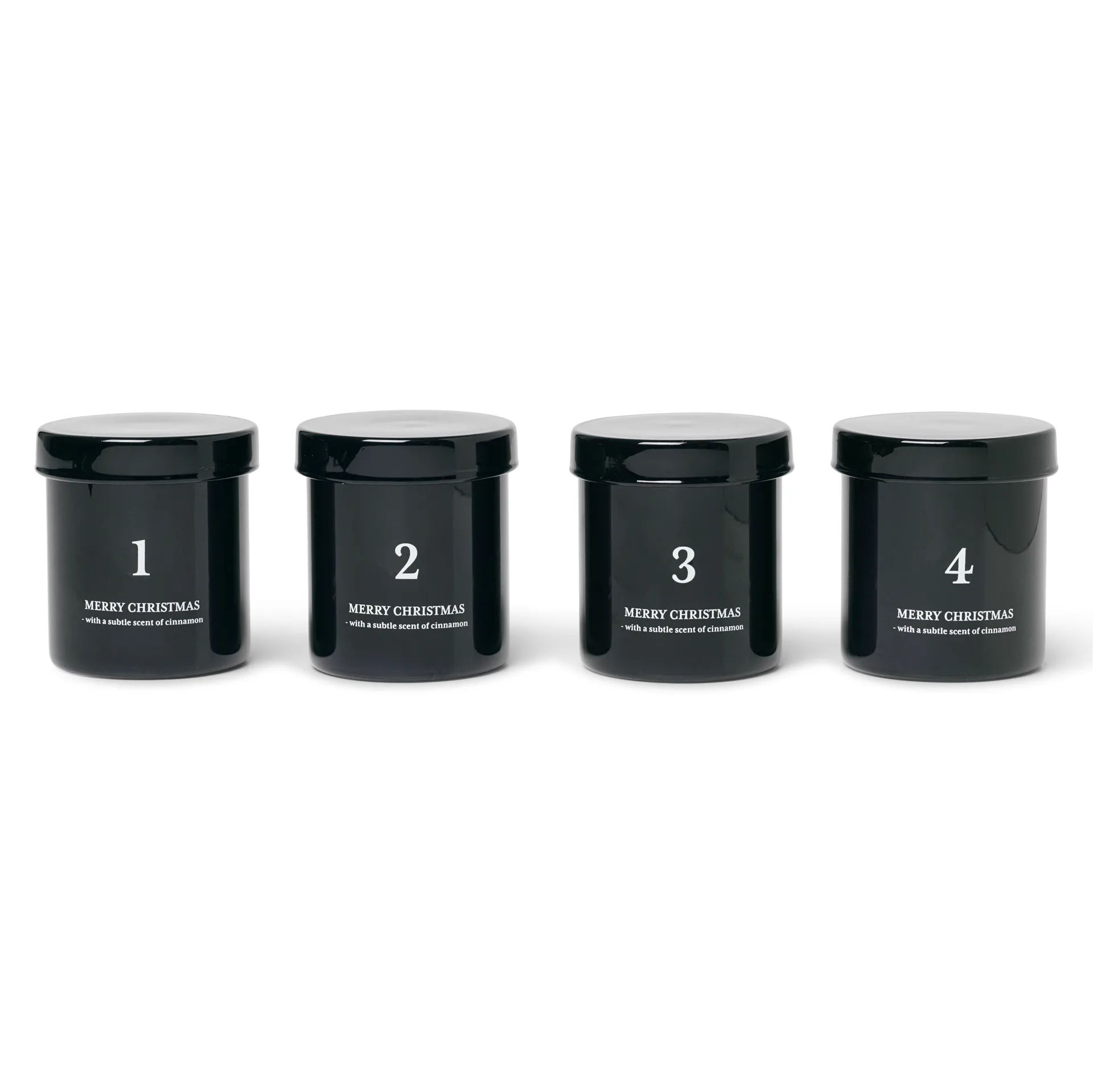 Adventsljus med doft 4-pack, Svart Ferm Living