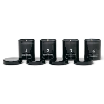 Adventsljus med doft 4-pack - Svart - Ferm Living