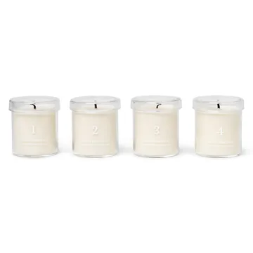 Adventsljus med doft 4-pack - Vit - Ferm Living