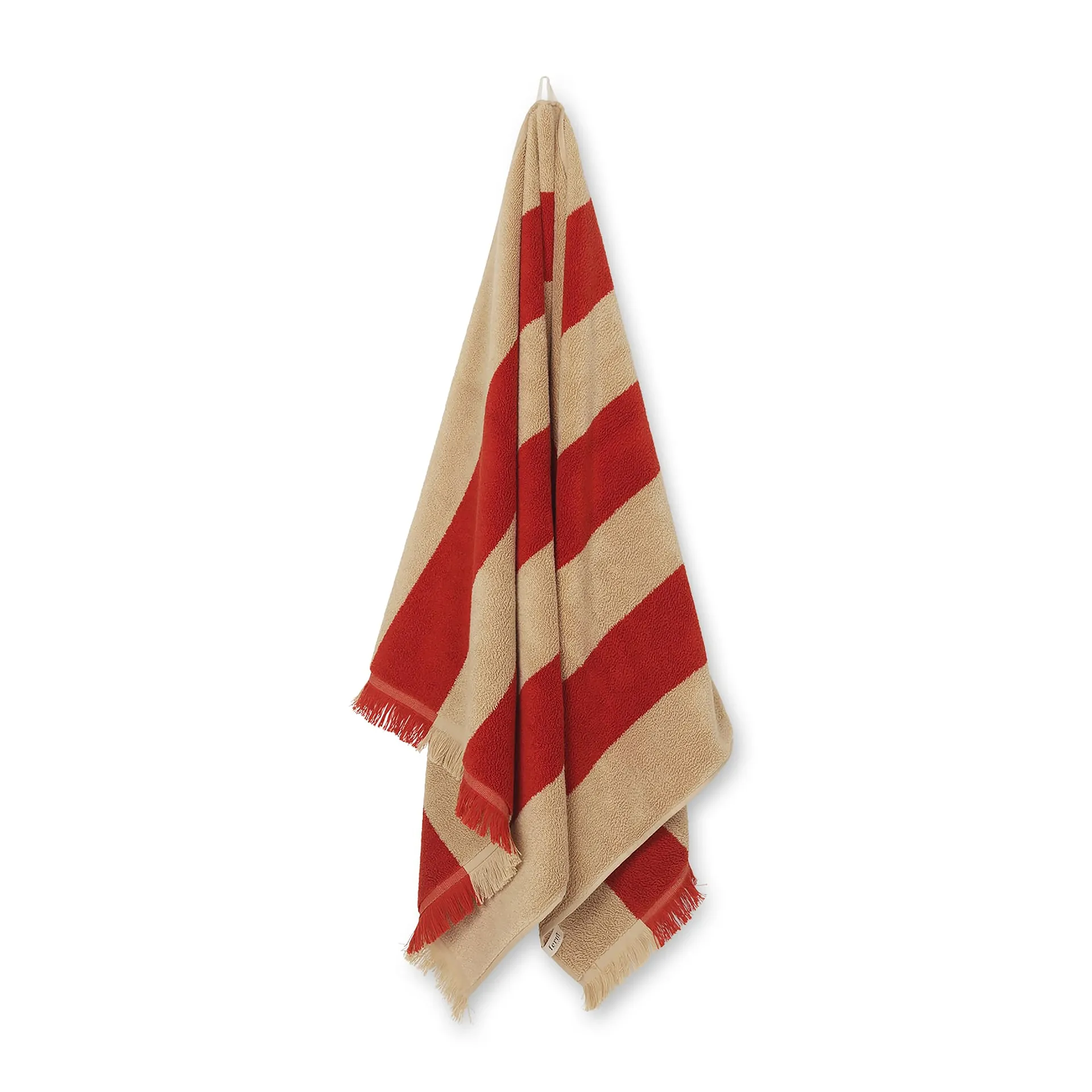 Alee handduk 70x140 cm, Light camel-red Ferm Living