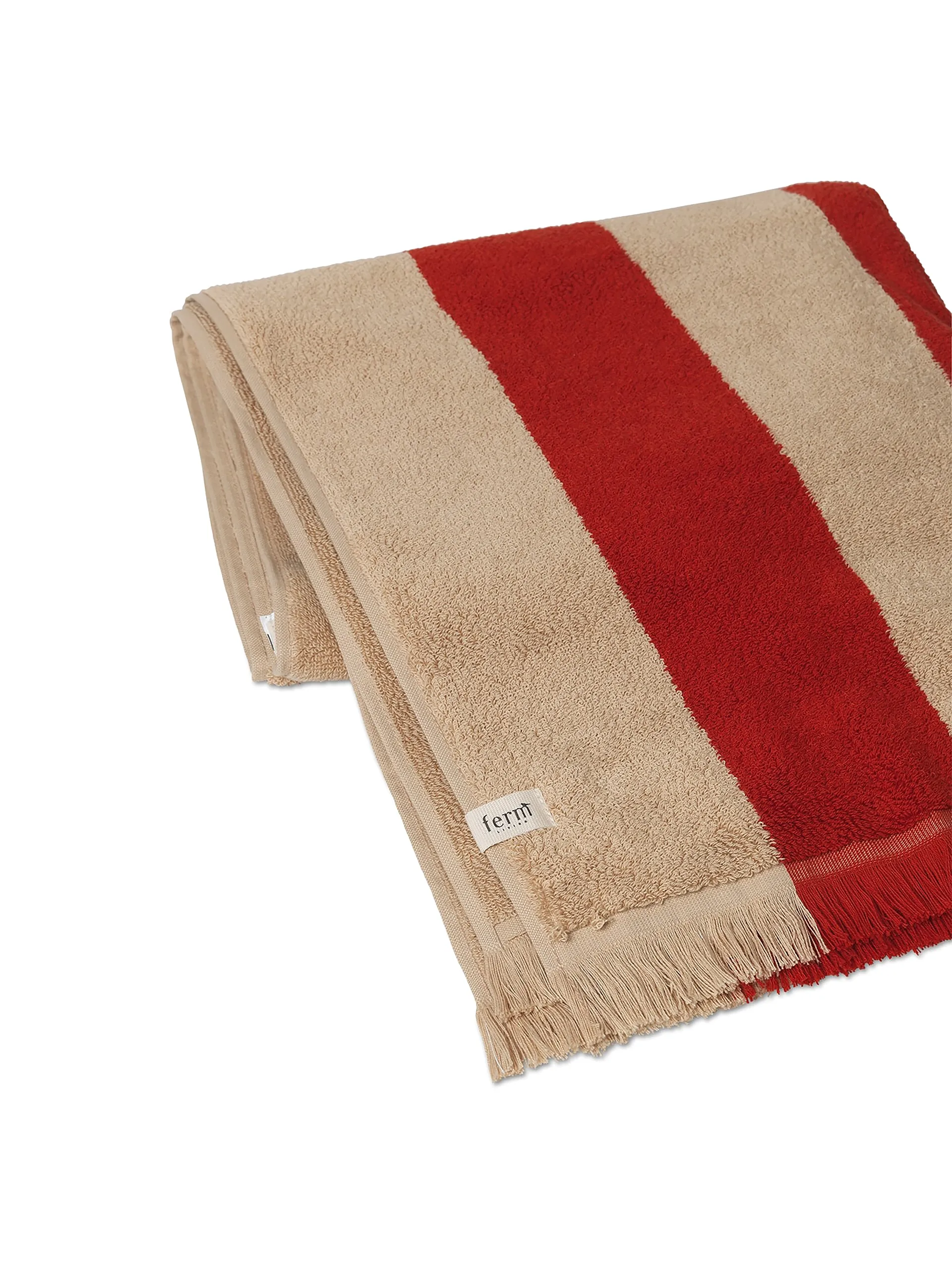 Alee handduk 70x140 cm, Light camel-red Ferm Living