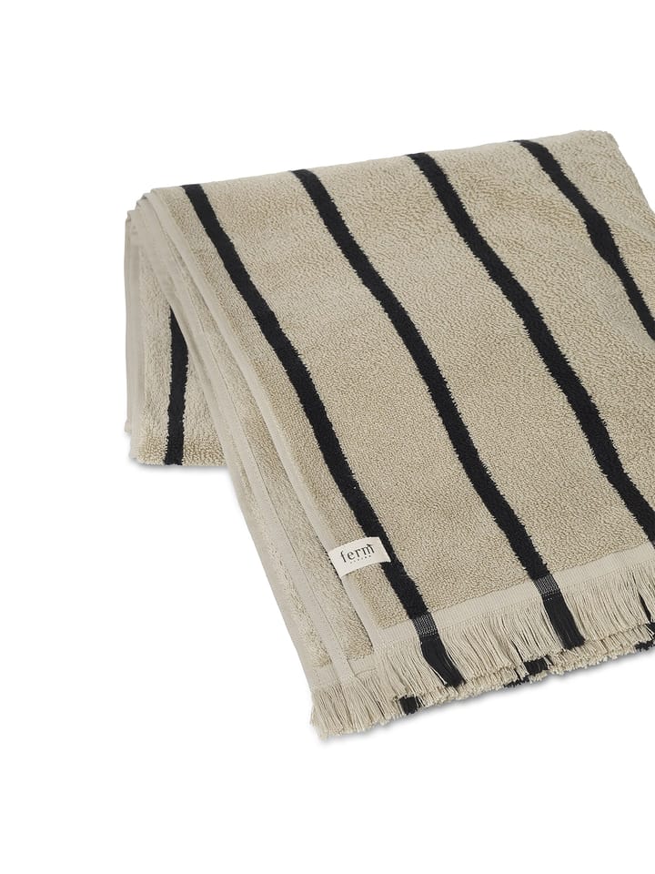 Alee handduk 70x140 cm, Sand-black Ferm Living