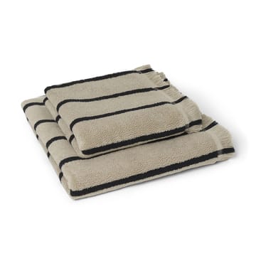 Alee handduk 70x140 cm - Sand-black - Ferm Living