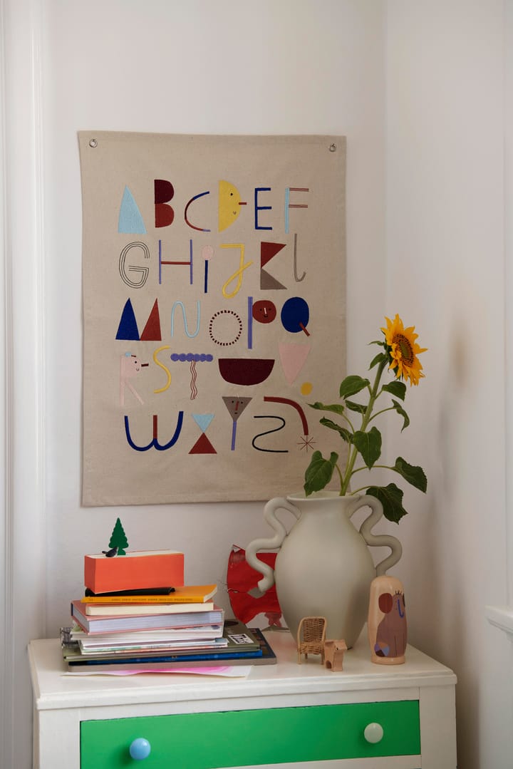 Alphabet tygposter, Offwhite Ferm Living