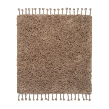 Amass long pile matta 140x140 cm - White Pepper - Ferm Living