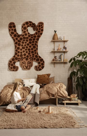 Amass long pile matta 140x140 cm - White Pepper - Ferm Living