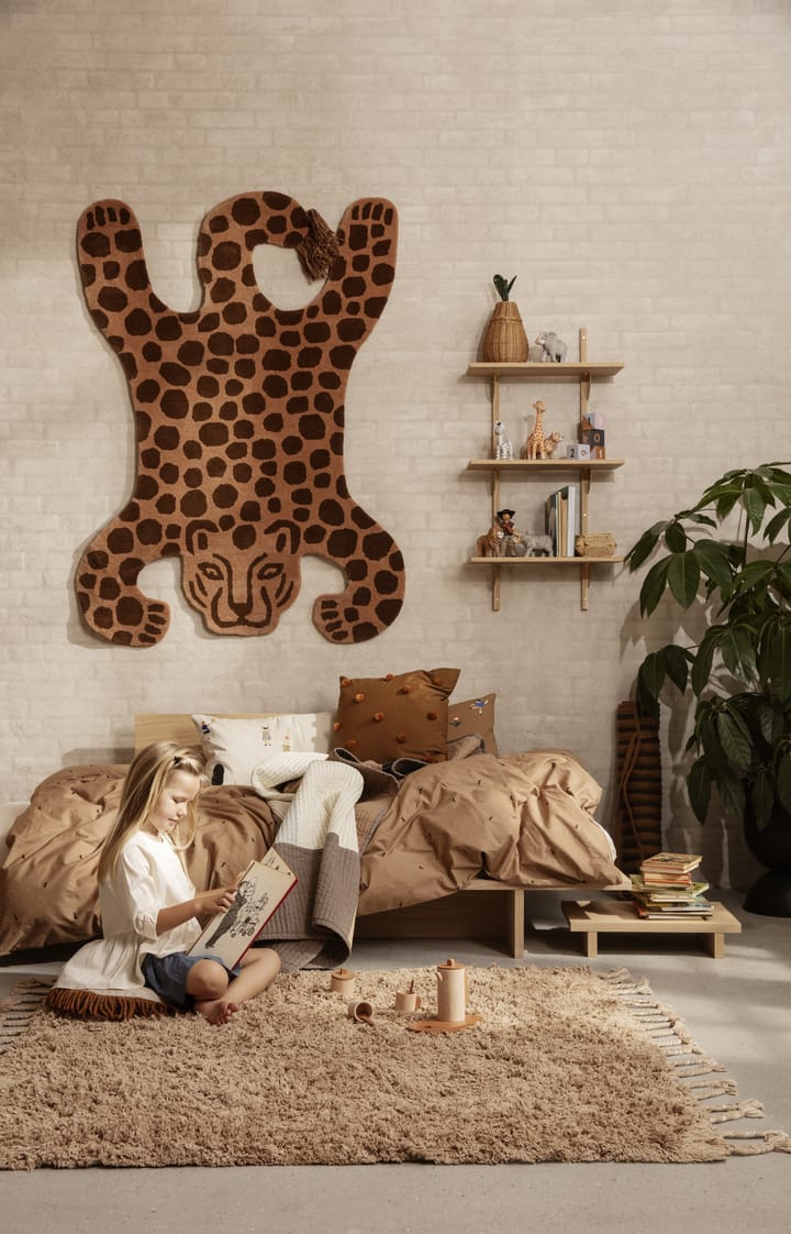 Amass long pile matta 140x140 cm, White Pepper Ferm Living