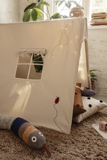 Amass long pile matta 140x140 cm - White Pepper - Ferm Living