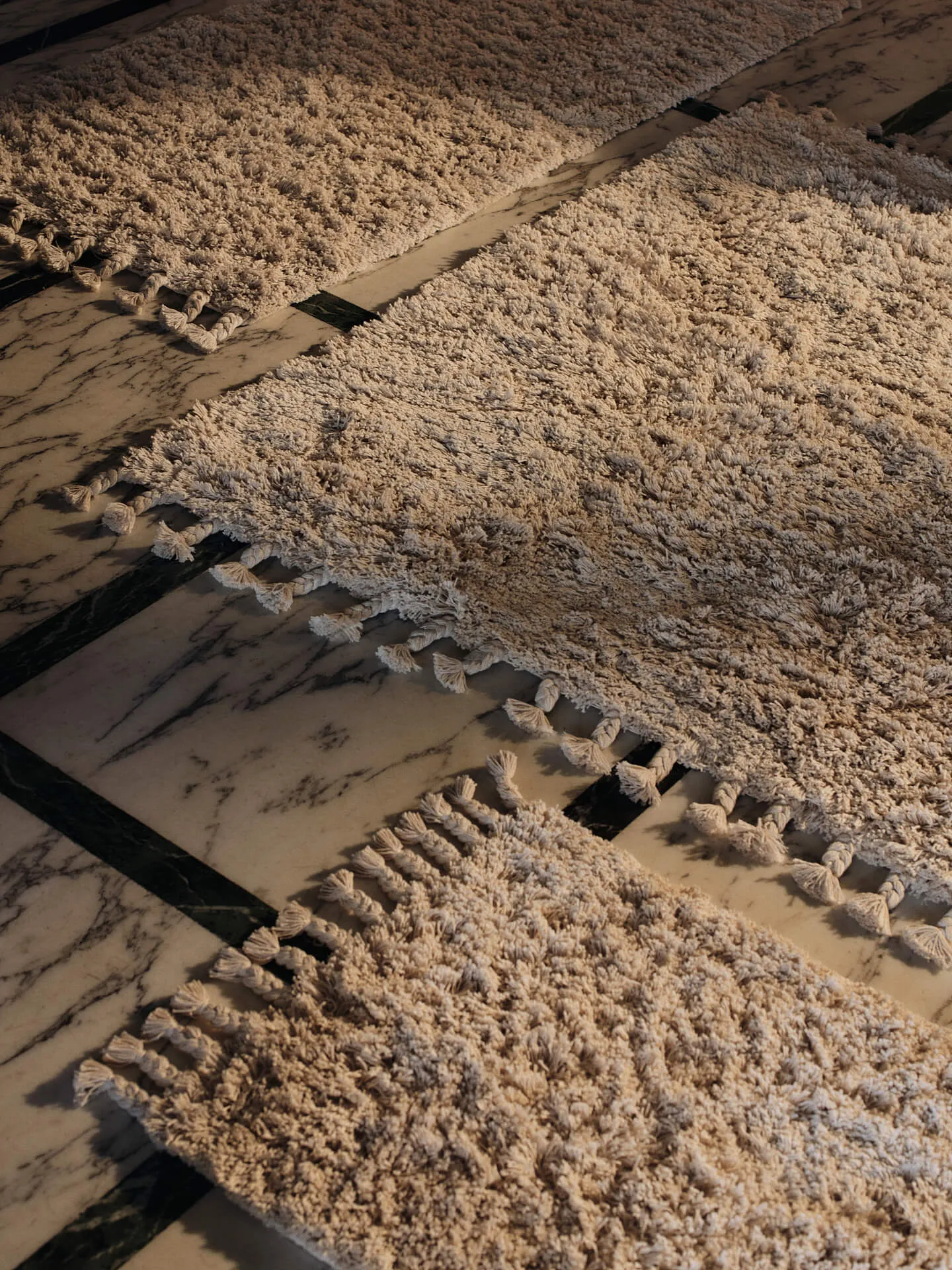 Amass long pile matta 70x50 cm, Off-white Ferm Living