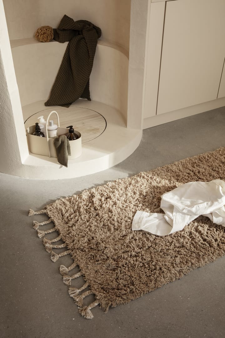 Amass long pile matta 70x50 cm, White Pepper Ferm Living
