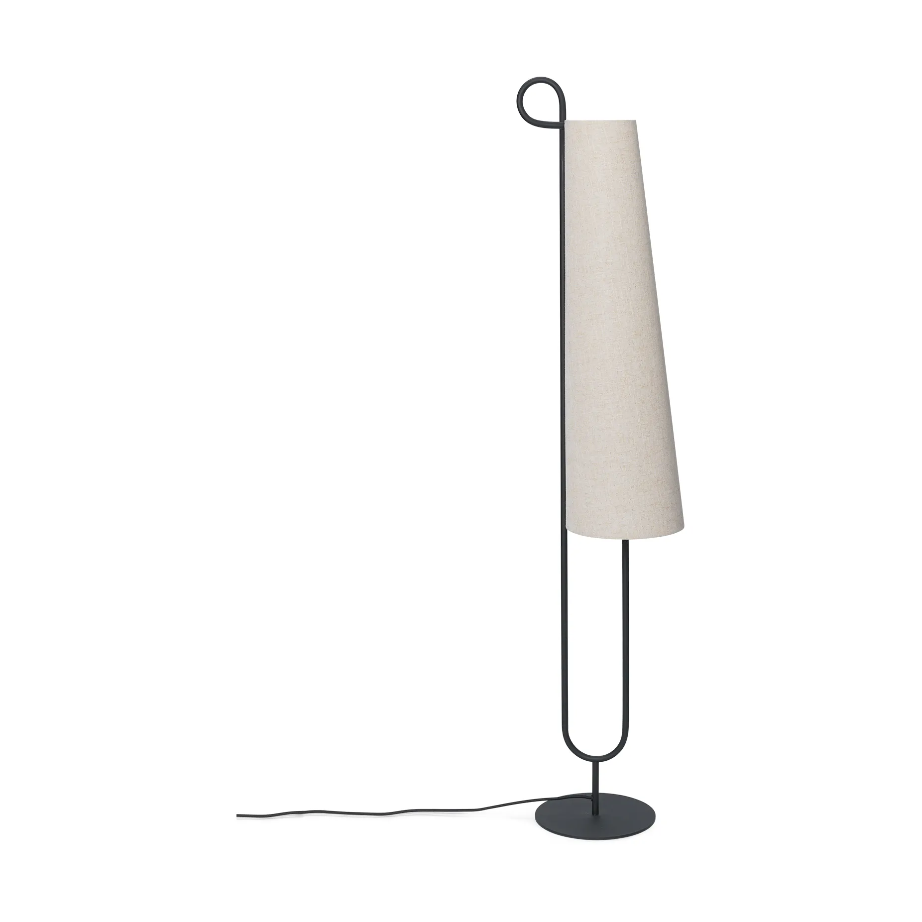 Ancora golvlampa, Black-Natural Ferm Living