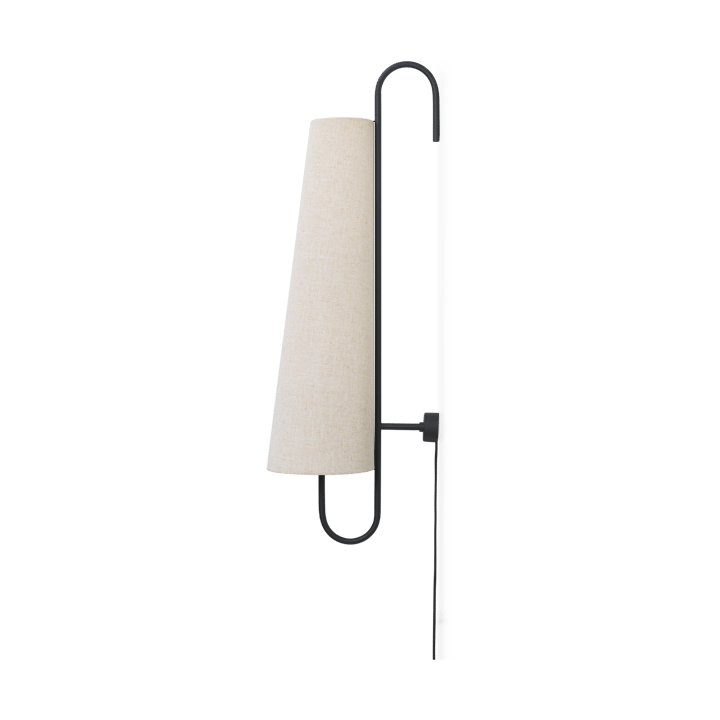 Ancora vägglampa - Black-Natural - Ferm Living
