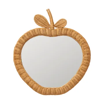 Apple braided spegel - Natural, 40x3x45 cm - Ferm Living