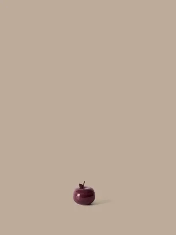 Apple keramikskål med lock - Deep red, Ø9,5 cm - Ferm Living