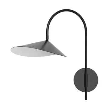 Arum swivel vägglampa fast installation - Black - Ferm Living