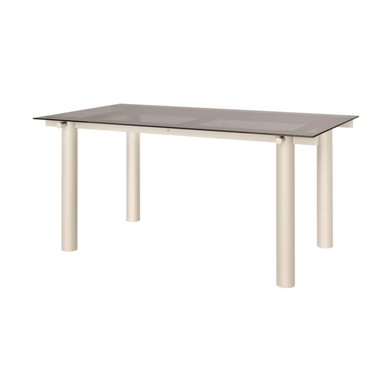 Atura matbord, Light cashmere-dark tinted glass, 90x160 cm Ferm Living