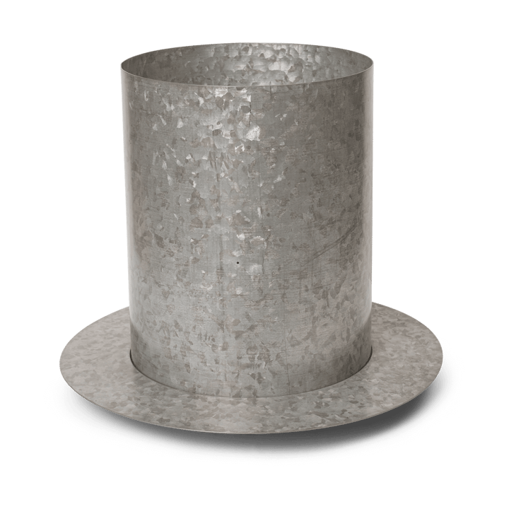 Auran kruka large H: 38,7 cm - Galvanized iron - Ferm LIVING