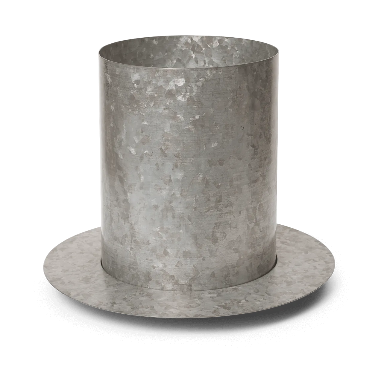 Auran kruka medium H: 26,6 cm, Galvanized iron Ferm Living