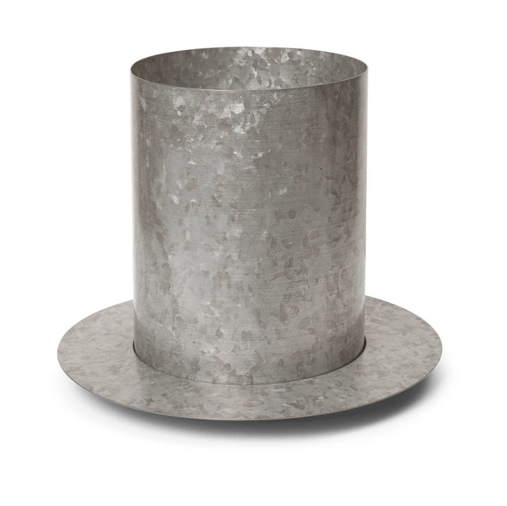 Auran kruka medium H: 26,6 cm - Galvanized iron - Ferm Living
