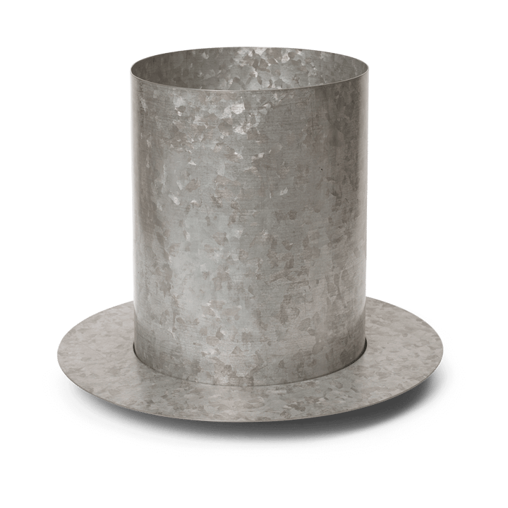 Auran kruka medium H: 26,6 cm - Galvanized iron - Ferm LIVING