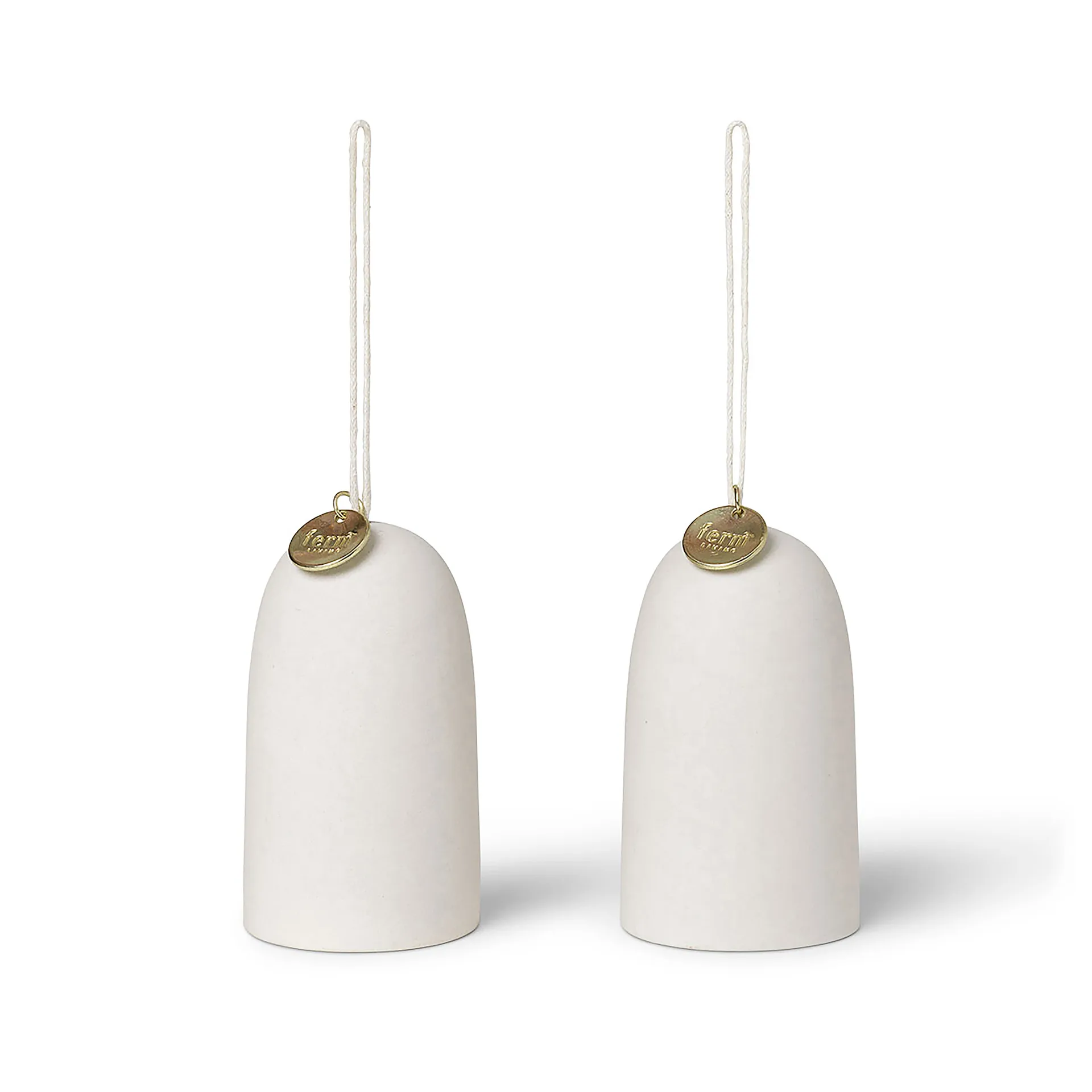 Bell klocka julhänge Ø4 cm 2-pack, Off-white Ferm Living