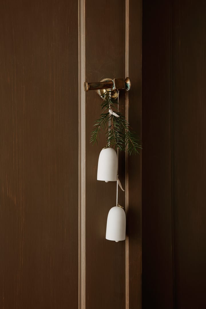 Bell klocka julhänge Ø4 cm 2-pack, Off-white Ferm Living
