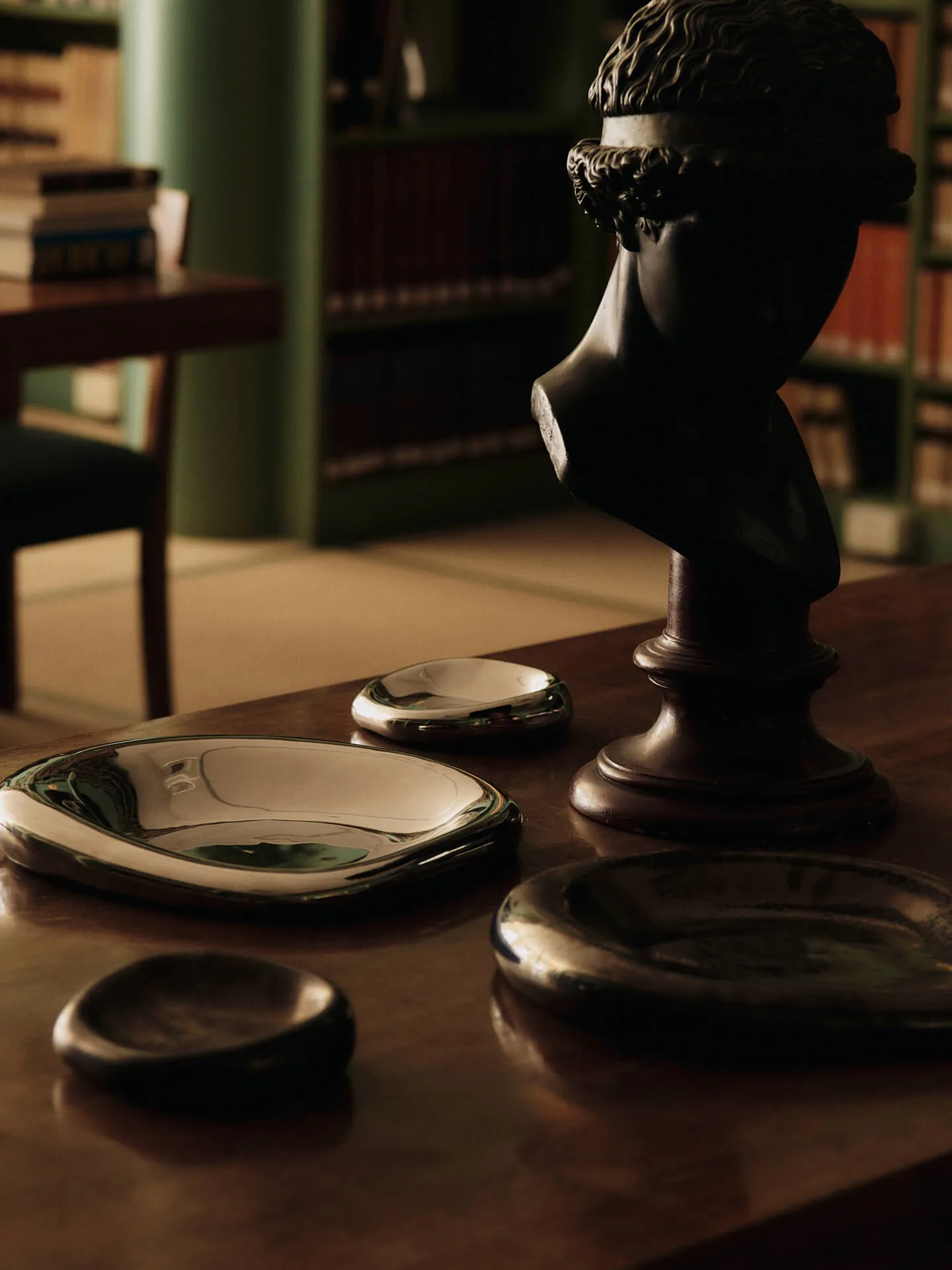 Bellure centrepiece dekorationsskål Ø35 cm, Silver Ferm Living