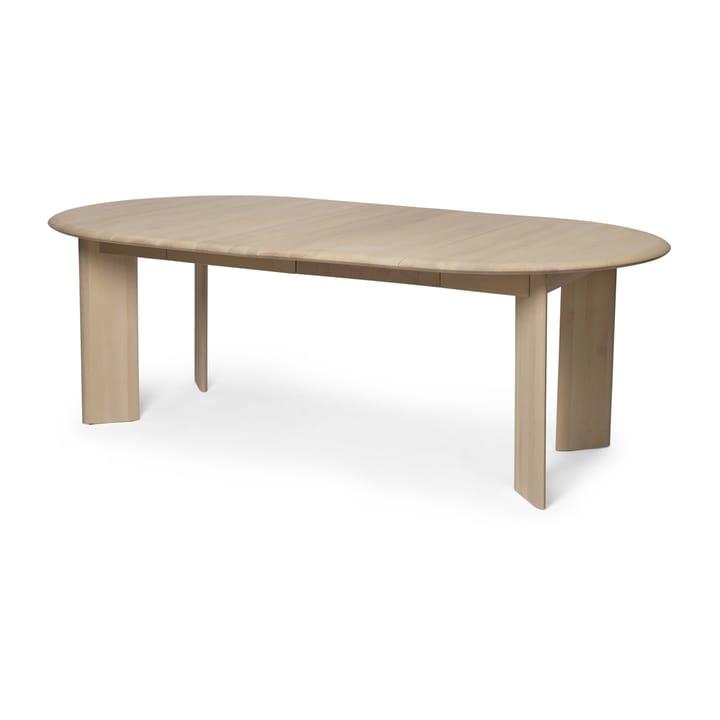 Bevel Extendable matbord inkl 2 st iläggsskivor, White Oiled Beech Ferm Living