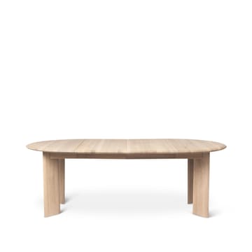 Bevel Extendable matbord - oak white oiled, inkl. 2 st iläggsskivor á 50cm - Ferm Living