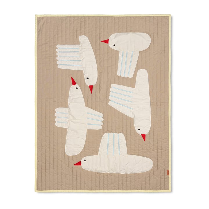 Bird quiltad filt - Beige - Ferm Living