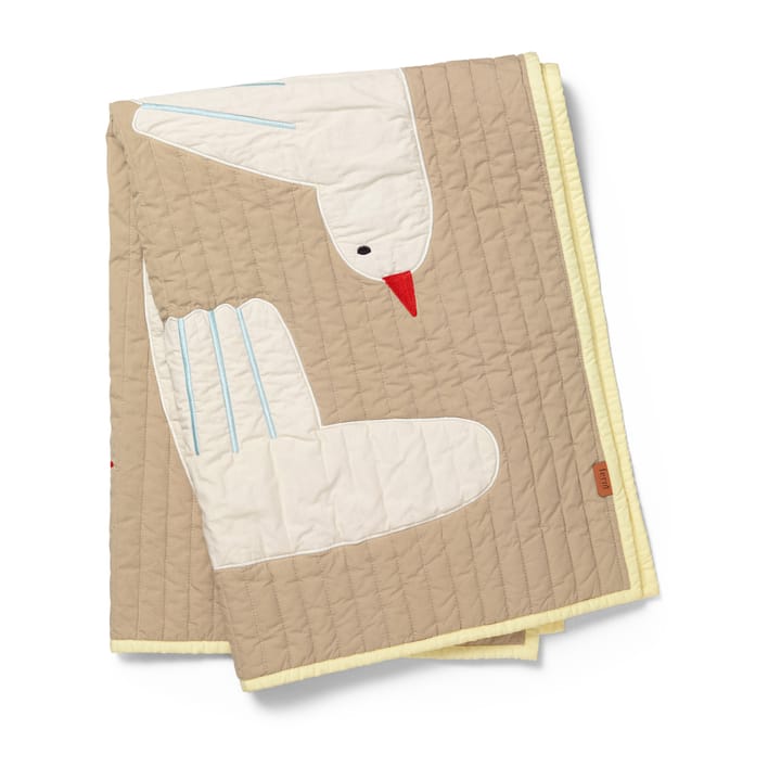 Bird quiltad filt, Beige Ferm Living