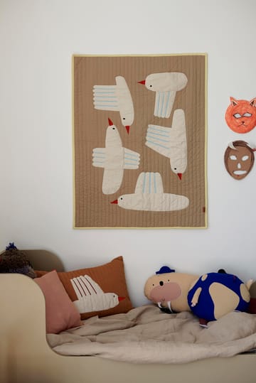 Bird quiltad filt - Beige - Ferm Living