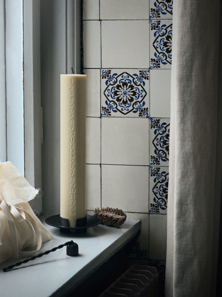 Block blockljusstake, Black brass Ferm Living