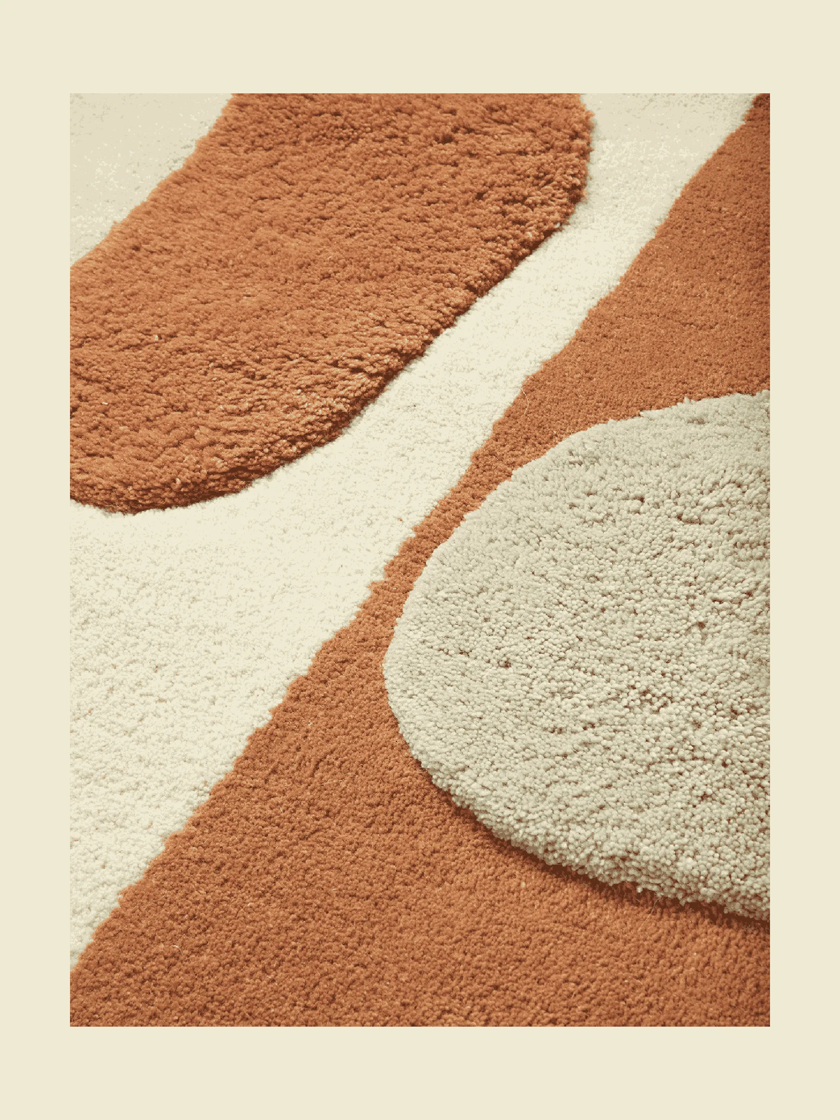 Bloco tuftad matta, Blush-off white, 120x180 cm Ferm Living