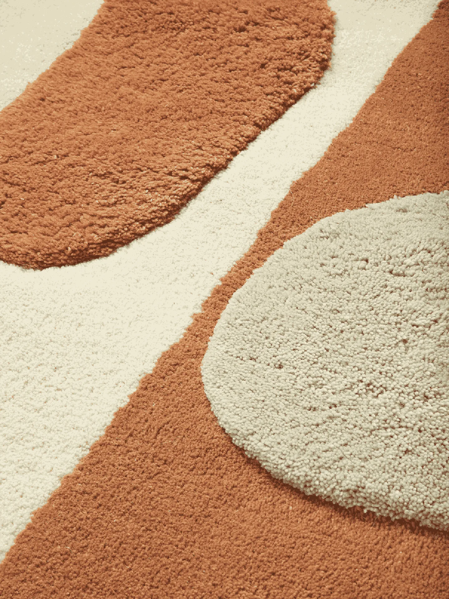 Bloco tuftad matta, Blush-off white, 80x120 cm Ferm Living