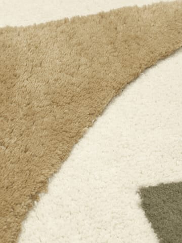 Bloco tuftad matta - Green-off white, 120x180 cm - Ferm Living