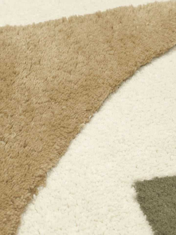 Bloco tuftad matta, Green-off white, 120x180 cm Ferm Living