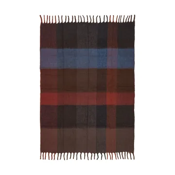 Blur mohair pläd - Dark chocolate-oxide red, 130x170 cm - Ferm Living