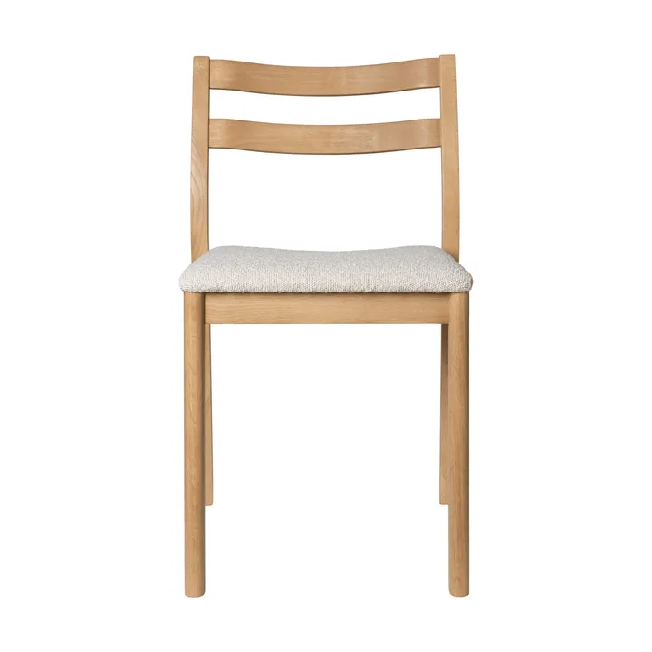 Boda stol - Klädd sits rugged bouclé, ek-natural - Ferm Living