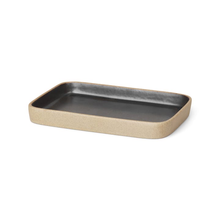 Bon dekorationsbricka liten - Beige-svart - Ferm Living