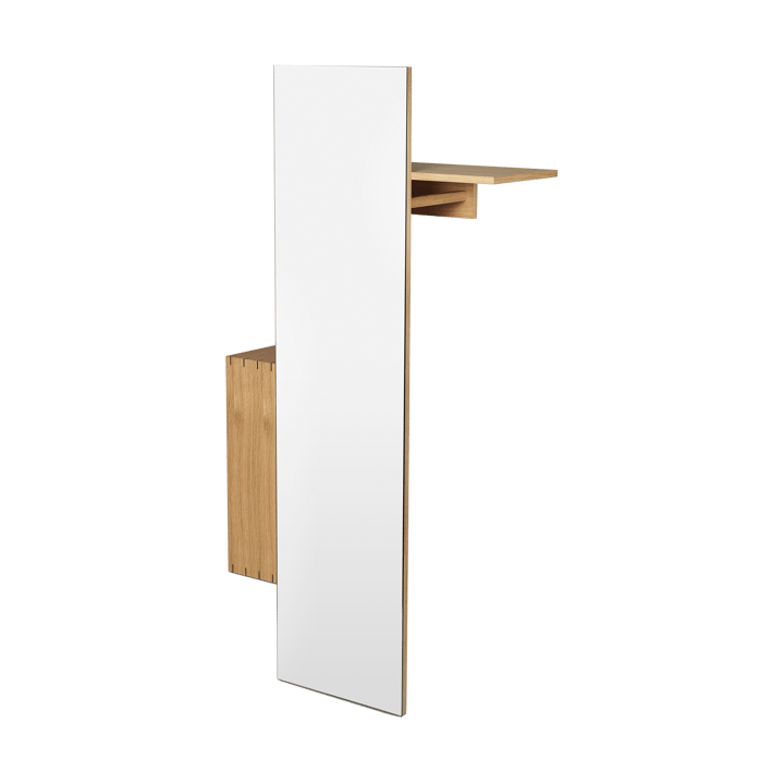 Bon hallway cabinet klädhängare med spegel, Oiled Oak Ferm Living