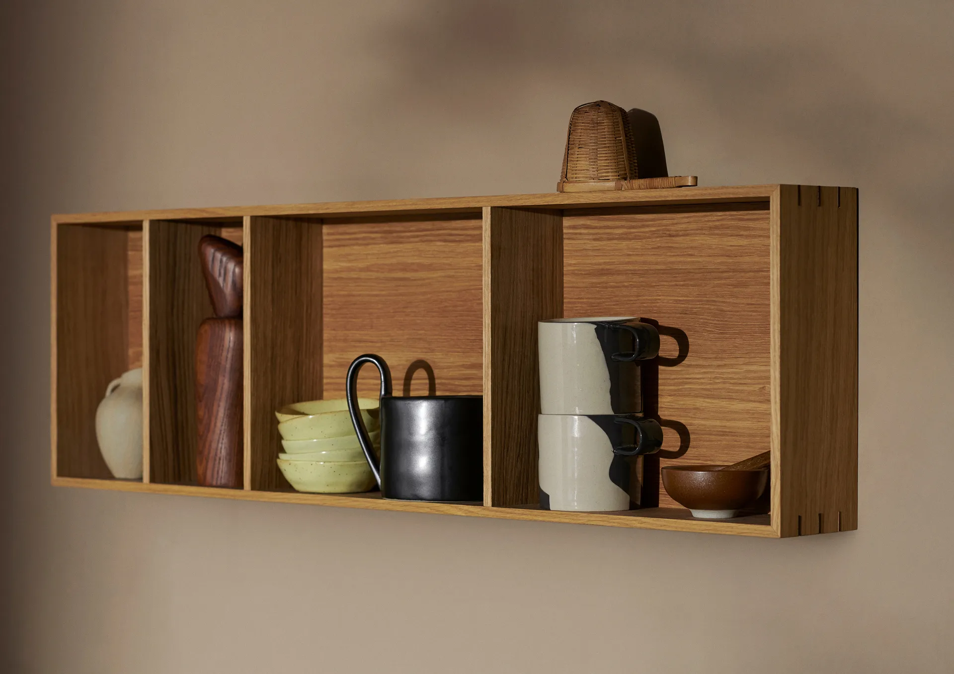 Bon hylla 80x24 cm, Oiled Oak Ferm Living