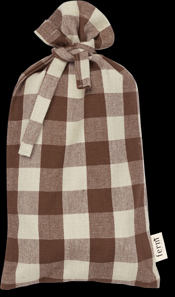 Bothy Check bomullsservett 40x40 cm 4-pack, Cinnamon-grey green Ferm Living