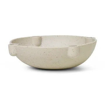 Bowl adventsljusstake keramik large Ø27 cm - Ljusgrå - Ferm Living