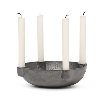 Bowl adventsljusstake mässing - Black brass - Ferm Living