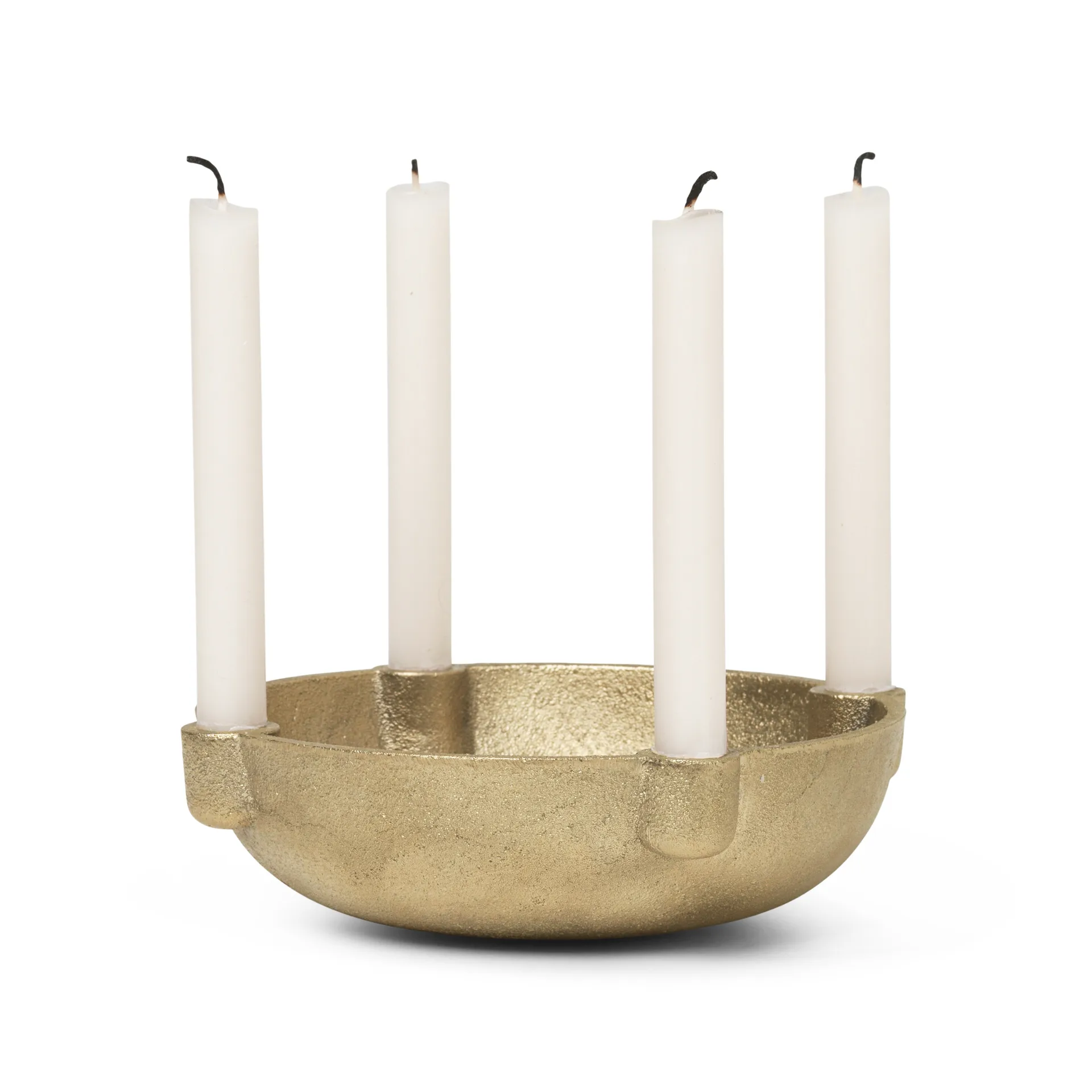 Bowl adventsljusstake mässing, Brass Ferm Living