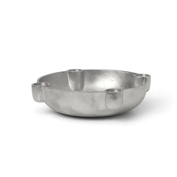 Bowl adventsljusstake medium Ø20 cm - Aluminium - Ferm Living