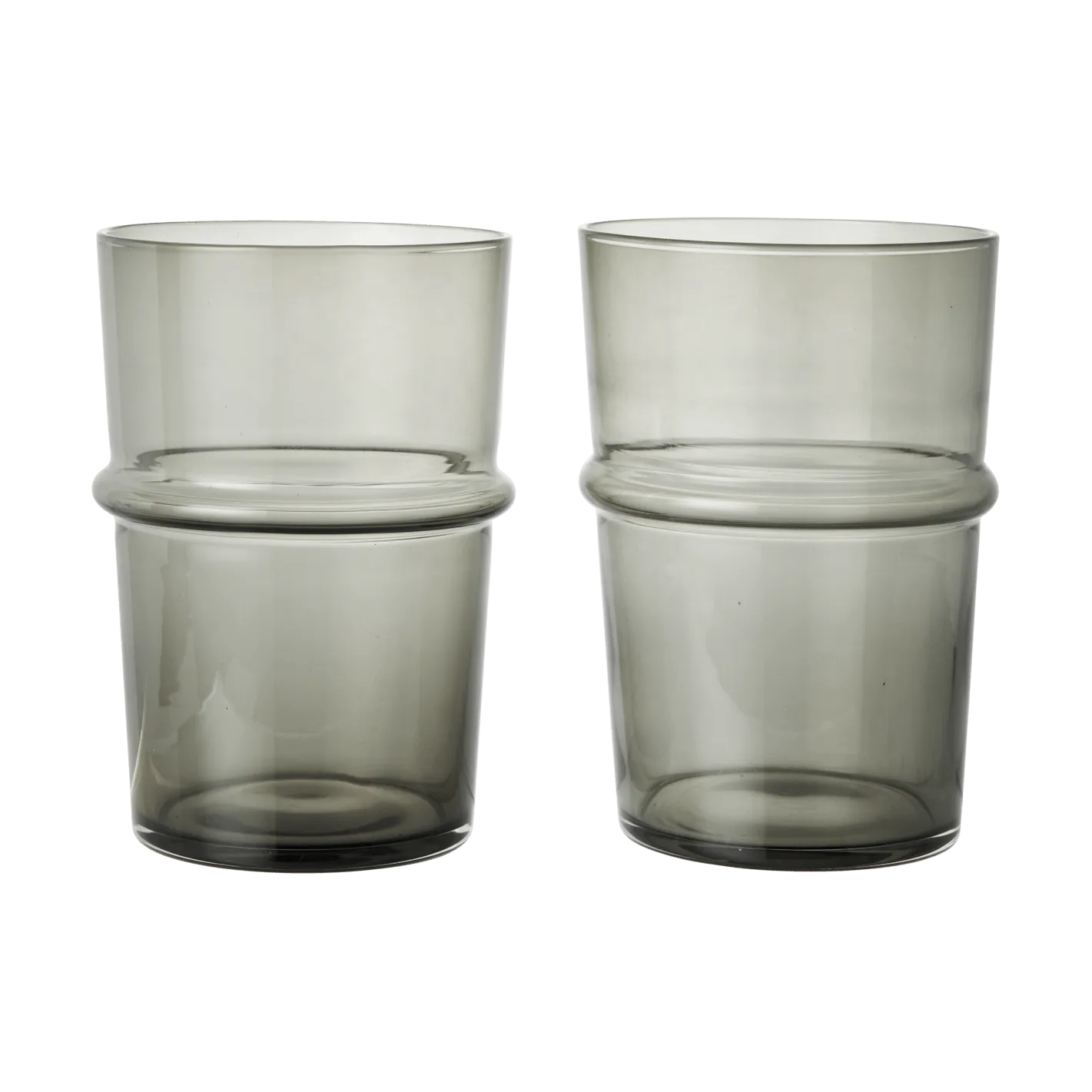 Boya dricksglas högt 45 cl 2-pack, Smoked Grey Ferm Living
