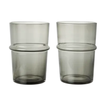 Boya dricksglas högt 45 cl 2-pack - Smoked Grey - Ferm Living